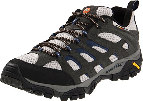 Merrell mens Moab Ventilator Hiking Shoe Beluga/Denim Blue 15 M US