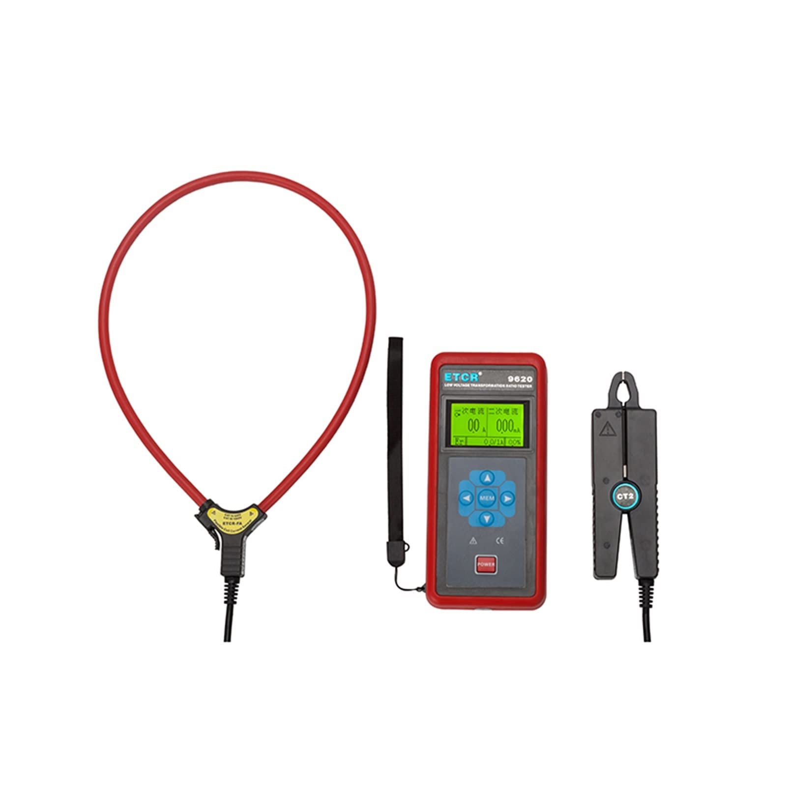 Pinza Amperimétrica, ETCR9620 Probador de relación transformador de bajo voltaje inalámbrico for probar 0.0A-3000A