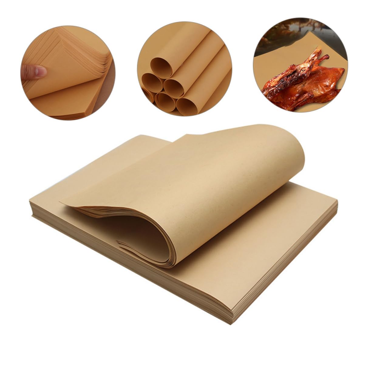 Alipis Papel Para Envolver Alimentos 29x29 Cm 70g Antidesgarro Alta Densidad Papel Para Sándwiches y Queso Uso Alimenticio Desechable 300 Hojas