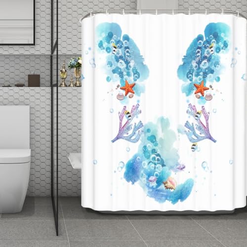 Rideaux de douche tissu polyester imperméable et lavable en machine 180x220 - 2