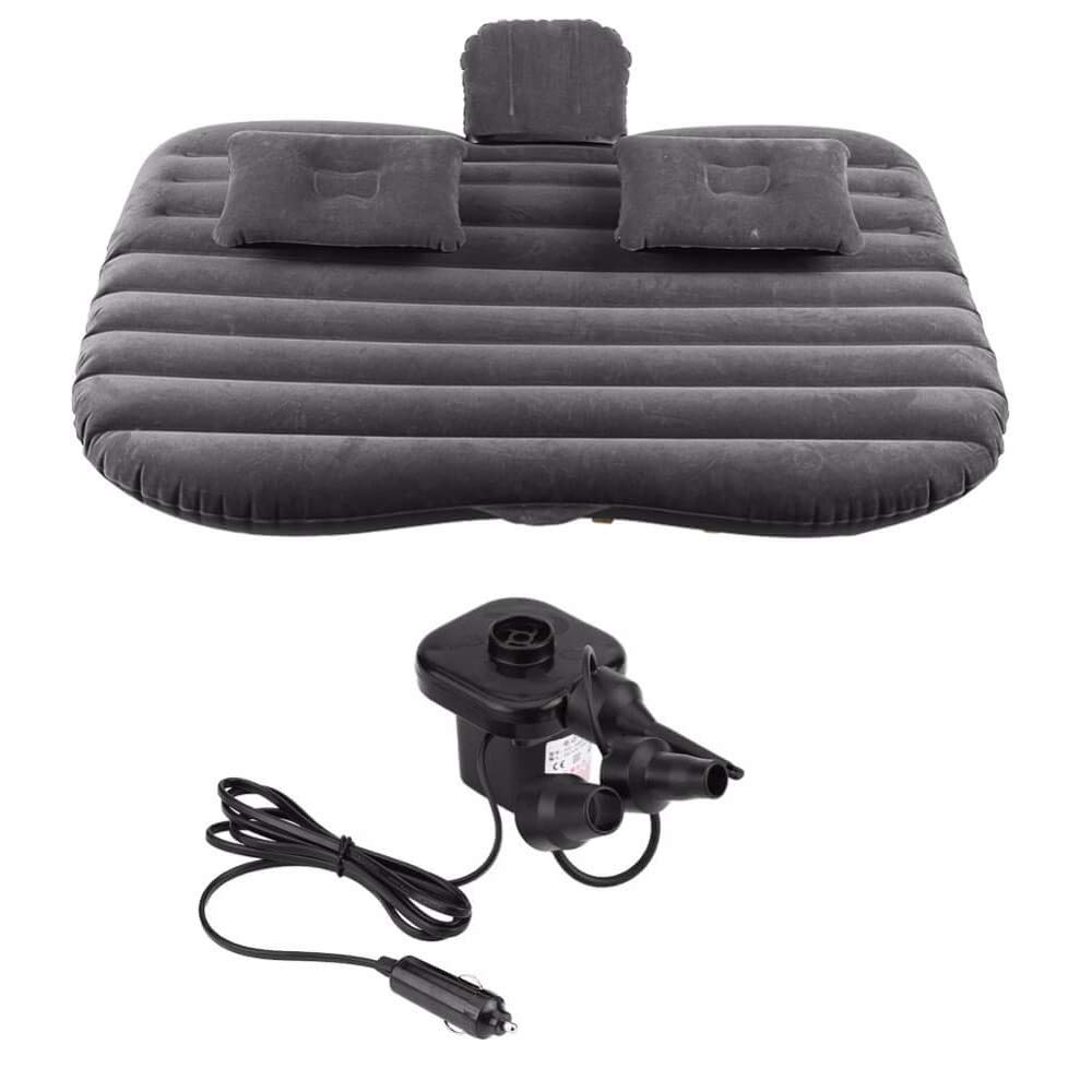 Oshotto Multifunctional Car Travel Bed Mattress with Two Air Pillows, Car Air Pump Compatible with Maruti Suzuki Baleno 2025 (Black)-image-45