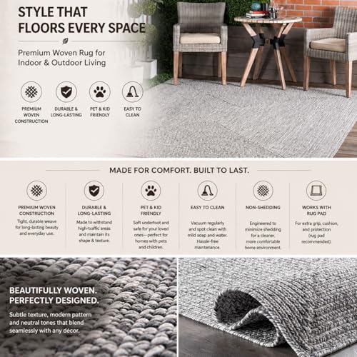 Image of Premium Hand Braided Cotton Rectangular Carpet 3X5 Feet | Soft & Durable Floor Rug for Living Room, Bedroom & Kids Room | Anti-Slip, Washable & Eco-Friendly Color -Light Grey