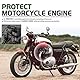 Crash Cage Bars für Bonneville Bobber T100 T120 Straße Twin Cup Thruxton 1200 R Motorrad Stahl Autobahn Motorschutz Stoßstange Rahmen Fallschutz 2016 2017 2018 2019 2020 2021 (Schwarz)