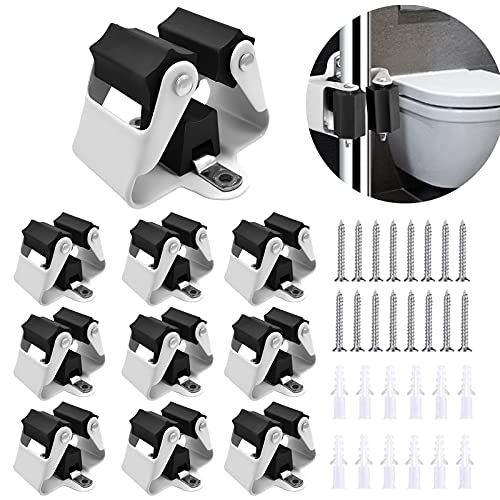 3-H Colgador Escoba Pared 12 Piezas, Soporte Sujeta Escobas Acero Inoxidable Colgador Escobas y Fregonas Impermeable y Antideslizante para Cocina, Baño, Garaje, Jardín-Negro Cover