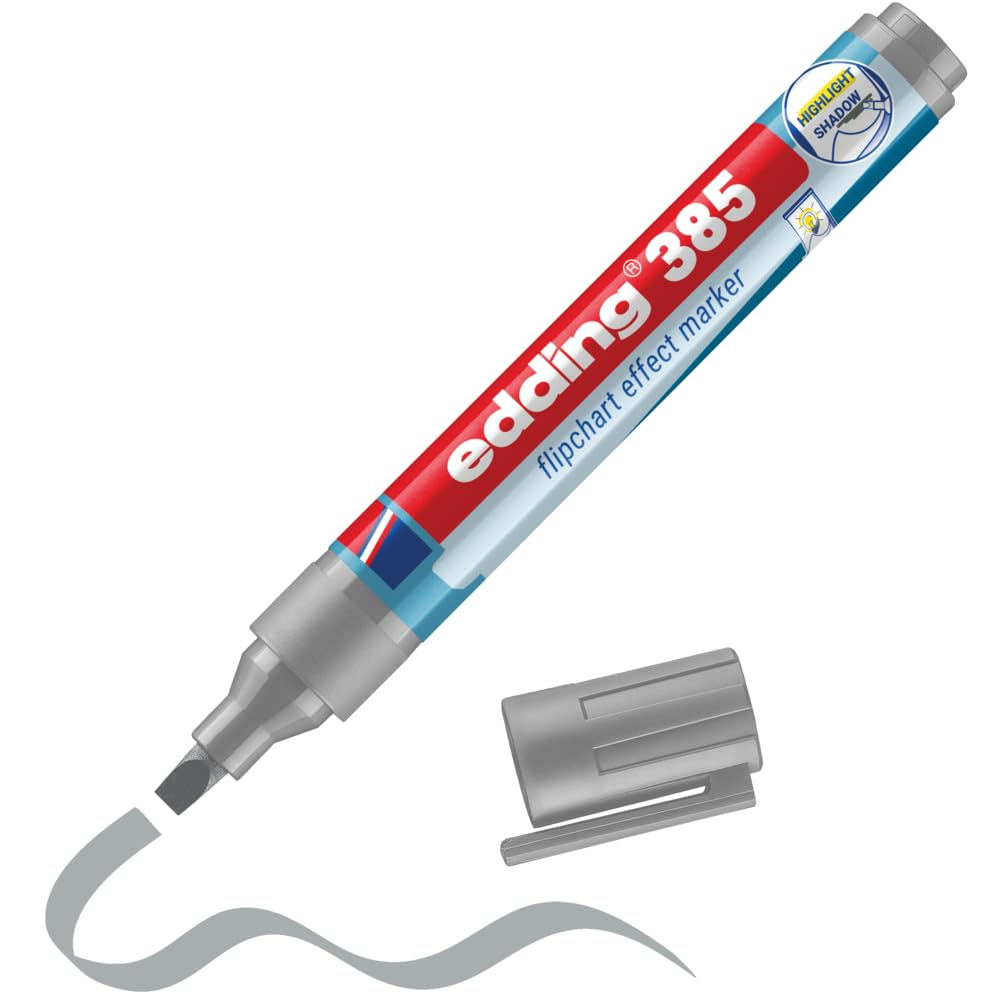 EDDING 385 Flipchart Efekt Markörü Gümüş Gri