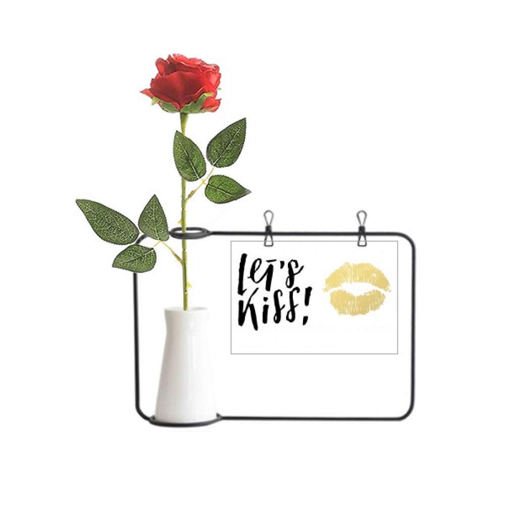 Roses artificielles Let's Kiss a suspendre pour votre decoration de mariage