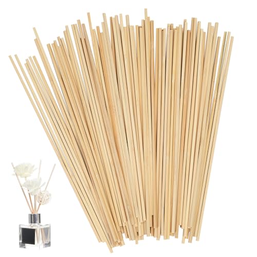 KOXXIAMOQ 250 Stück Holzstäbchen Zum Basteln, Zuckerwatte Stäbe Eckig,...