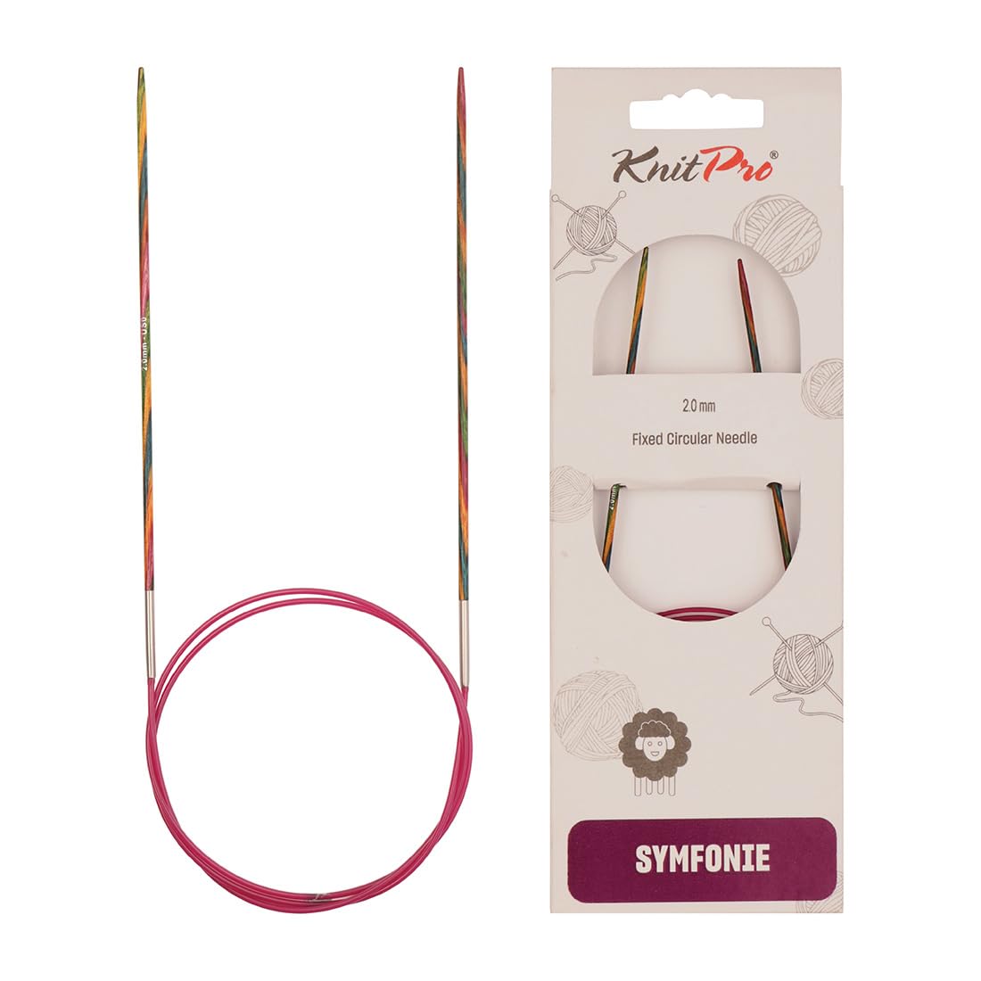 KnitPro Symfonie Fixed Circular Needles 24" (60cm) | 2.00mm