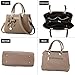 Fantastic Zone Women Handbags Fashion Handbags for Women PU Leather Shoulder Bags Messenger Tote Bags Khaki