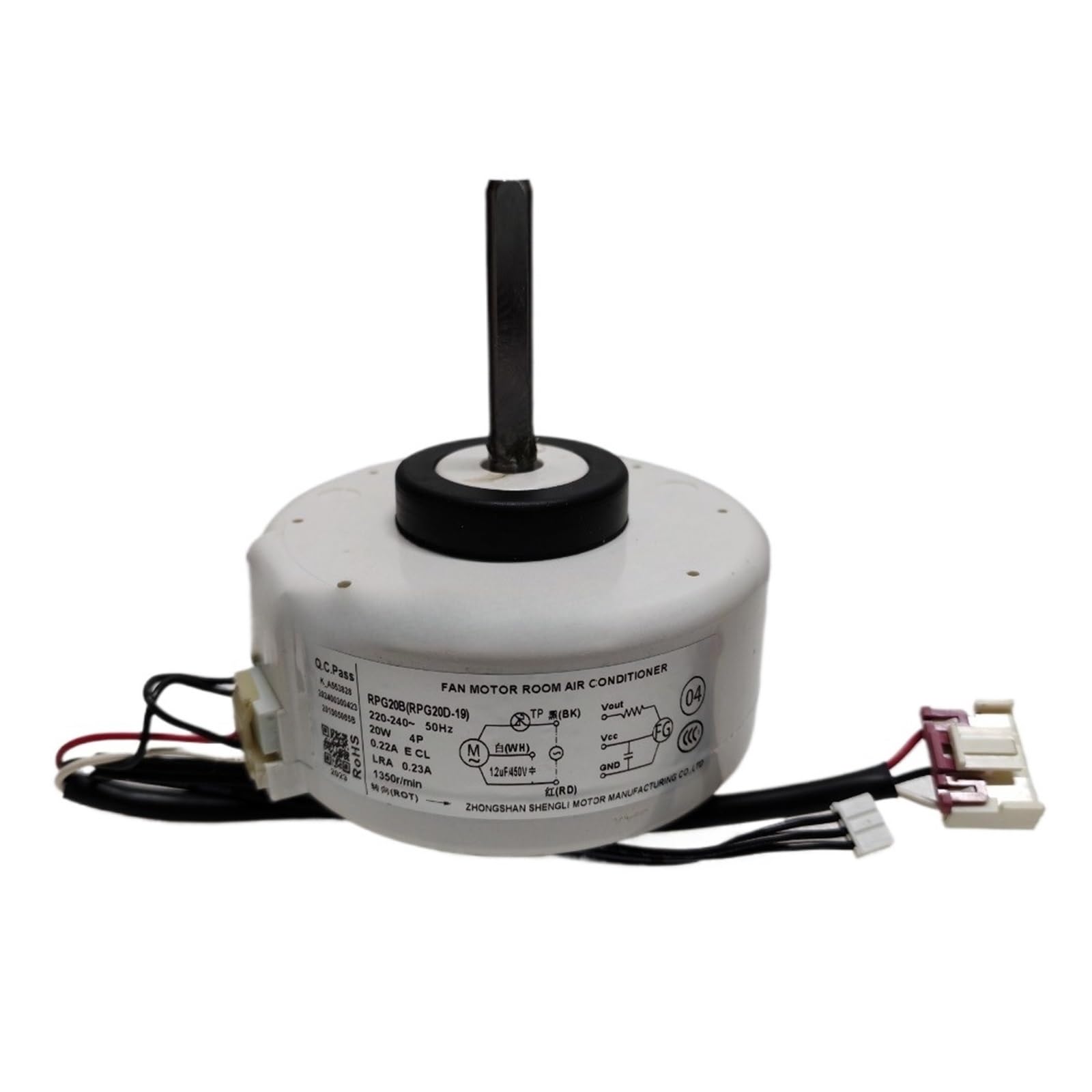 Motore Ventola per Climatizzatore Compatibile con Midea RPG20B 20W