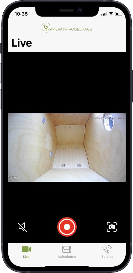 KiV Nistkastenkamera für Vogelbeobachtung mit WLAN, Nachtsicht, Bewegungserkennung und App für Android und iOS