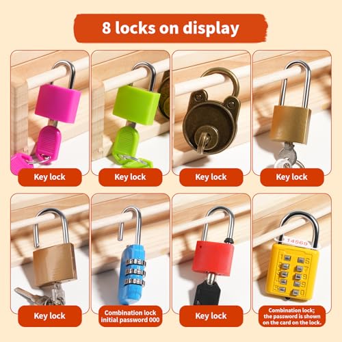 Image of INIFEIDALA Montessori Toys for 3 4 5 6 Year Old Birthday Gift | Screwdriver Board Set,Lock and Key Toy,Fine Motor Skills,STEM Toys,Educational Learning Sensory Activities