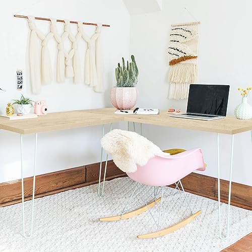 Kaboon 60 X 24 Inch Wood Table Top Solid One Piece Desktop Only, Rectangular Tabletop, Laminate Wood Countertop, Double Desks, L-Desk Home And Office(59.1" X 23.62",Light Oak) #TOP5