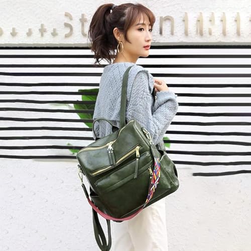 Image of Women's Fashion Backpack Purse for Women Leather Multipurpose Design Ladies Shoulder Bag Travel bag Satchel Handbags