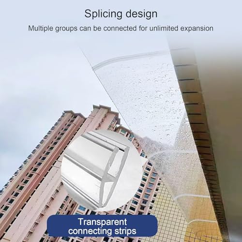 Auvent acrylique transparent pour abriter votre pas de porte - 7