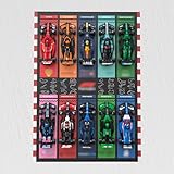 Générique Display à encadrer 50×70 cm pour collection LEGO F1 Speed Champions – Support Forex 3 mm - Décoration murale pour collectionneurs - Figurines non incluses