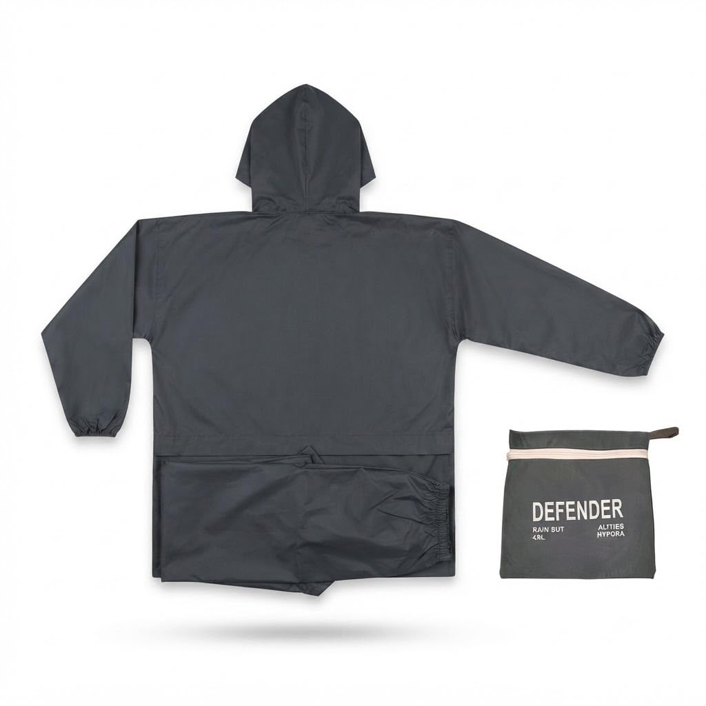{ 2026 Brings 5 Years WARRANTY ) Rain Suit for Bike Riding & Travel – Heavy Duty Waterproof Hooded Jacket with Pants, Durable Raincoat for Men & Women, Breathable, Portable.-image-6