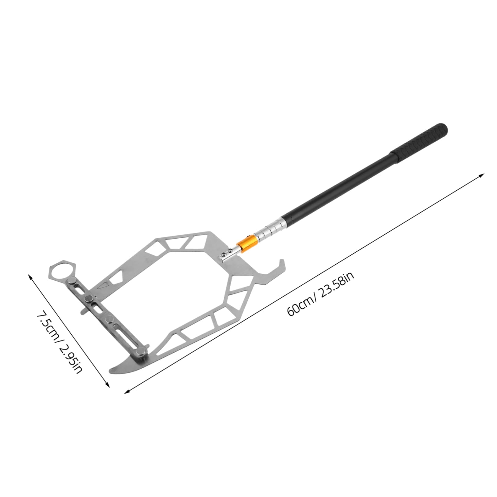 VICASKY Telescoping Dock Hook for Secure Boat Docking u Type Threader Tool Stainless Steel Cable Wire Guider for Boat Fishing Docks and Applications