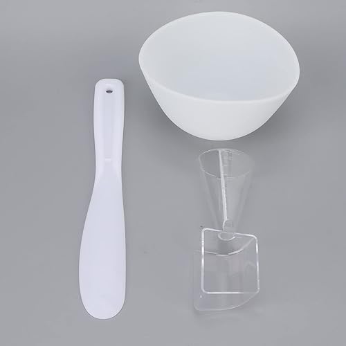 Miniatura 7 de ZJchao Juego de tazones para mezclar mascarillas faciales, juego de tazones de máscara facial, tazones para mezclar, kit de espátula, cuchara