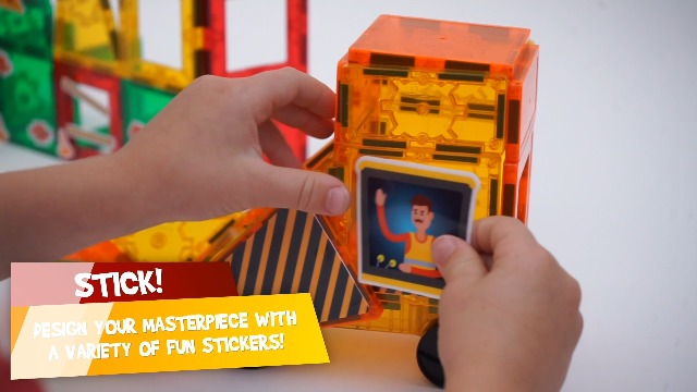 Tytan TILES 60-Piece Pirate Ship Magnetic Building Set - STEM Educational Toy For Kids Ages 3+