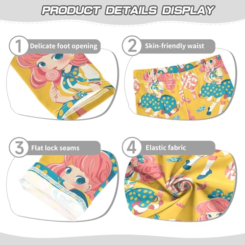 KLL Lollipop Girl Girls Cotton Pants Soft Full Length Yoga Pants Exercise3