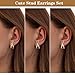 Awinesn Clip on Earrings for Women 14K Gold/Sterling Silver Plated Statement Earrings for Women Trendy Dainty Earrings Hypoallergenic Simple Minimalist Gold Earring Non Pierced Earring Jewelry Gifts (C-X-GM-G)