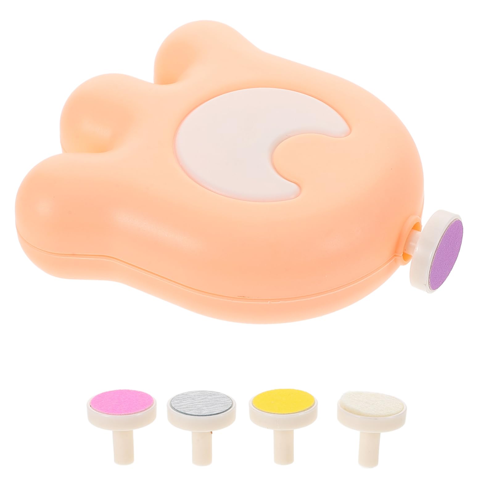 WOFASHPURET Silent Electric Nail Trimmer for Boys and Girls Fingernail Clippers Nail Buffer Grooming Kit Toddler Manicure Set with 5 Grinding Heads