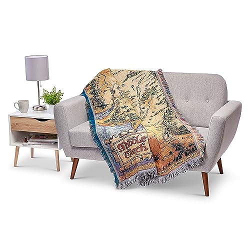 Northwest Lord Of The Rings - The Hobbit Woven Tapestry Throw Blanket, 48" x 60", Middle Earth