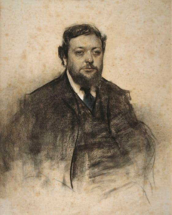 Portrait de Léon Jaussely par Ramon Casas | Graffiti Art Mural de Salon