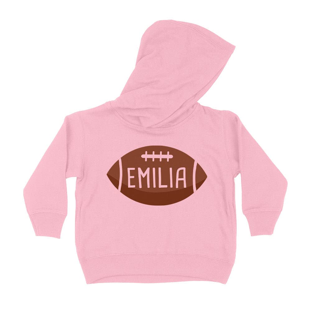 Football Emilia Kids Hoodie Sweatshirt Toddler 4T Light Pink
