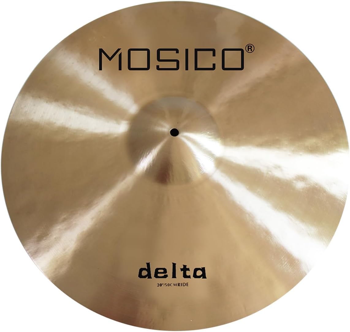 Bronze Alloy Cymbal Pack Delta Series Hand Hammered Cymbal 14"Hihats 16"Crash 18"Crash 20"Ride Plus Free Cymbal Bag 5 Pieces Cymbals for Drum Set
