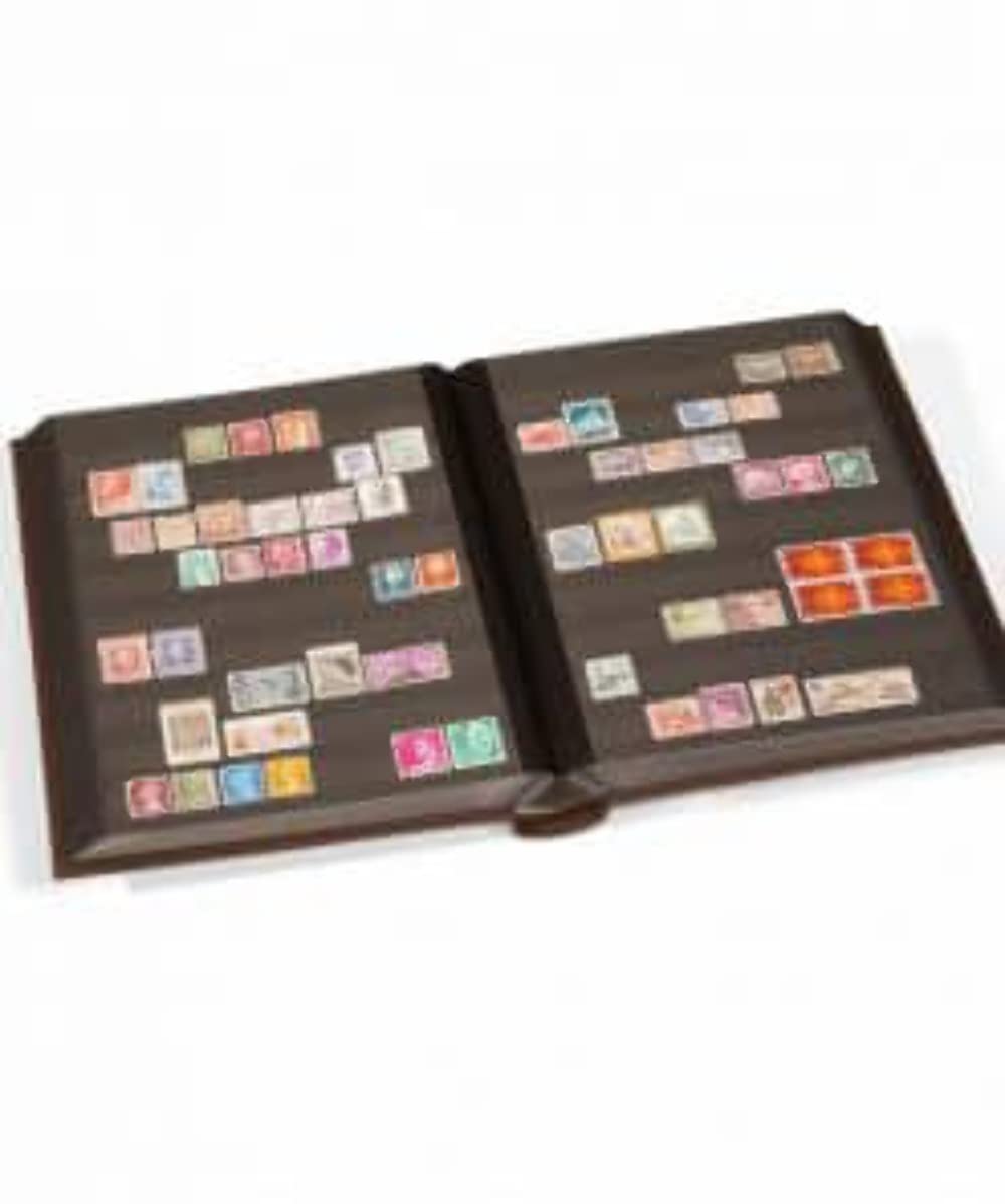 Leuchtturm Einsteckbuch LEDER, DIN A4, 64 schwarze Seiten, wattierter Echtleder-Einband, braun - Image 3