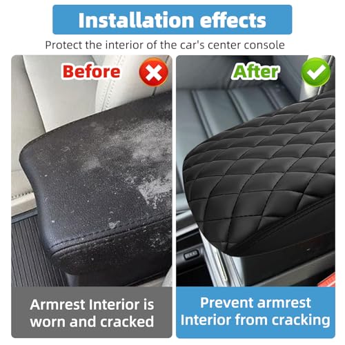 Image of Center Console Armrest Cover for Honda Civic 2006 2007 2008 2009 2010 2011 Fully Covered Anti-Scratch Protector Interior Accessories