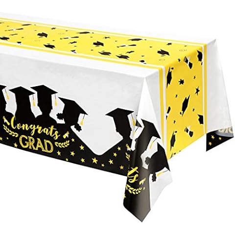 PRETYZOOM Graduation Tablecloths for Celebration Cover