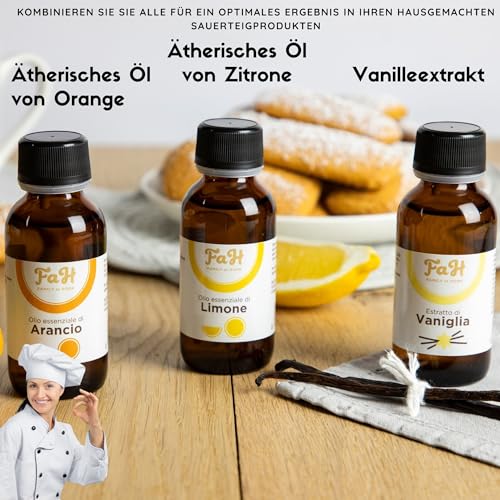 Flavour Drops - Lebensmittelaroma Orange für Gebäck, Kuchen, Kekse und Cremes. Maxi-Format 100 ml, Rein und Natürlich, Zuckerfrei, Glutenfrei…