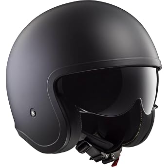 LS2 Jet-Motorradhelm SPITFIRE Matt Black S