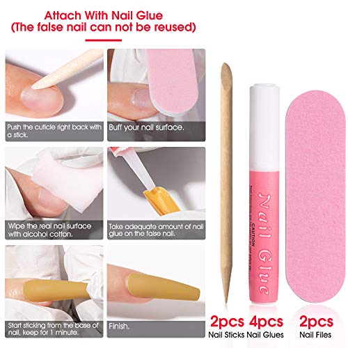 ROSALIND 500 Unghie Finte Opache Coloratea a 10