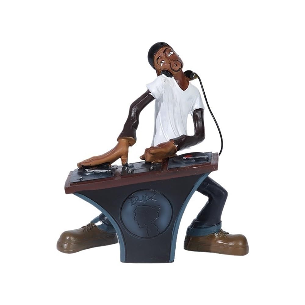 Statue hip-hop en résine et art créatif de modélisation pour décoration tendance