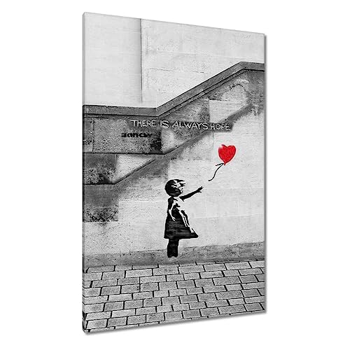 Tableau imprimé sur toile Banksy 80x120cm haute définition H8150Z_PC1C