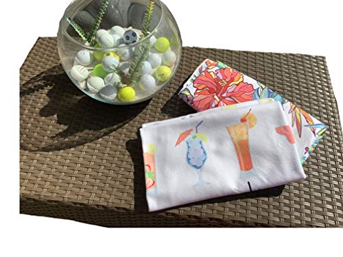 The Original | Golf Cart Seat Cover | Ezgo Seat Cover | Summer Golf Cart Seat Towel | Stay Cool, Clean & Dry | Fun & Vibrant Designs | Machine Washable Seat Cover | Tropical Fruit #TOP5