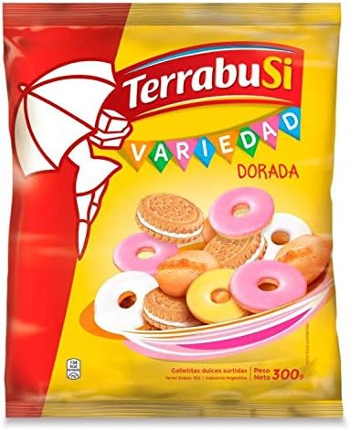 Terrabusi Galletitas / Assorted Cookies (Variedad Dorada, 300 gr.)