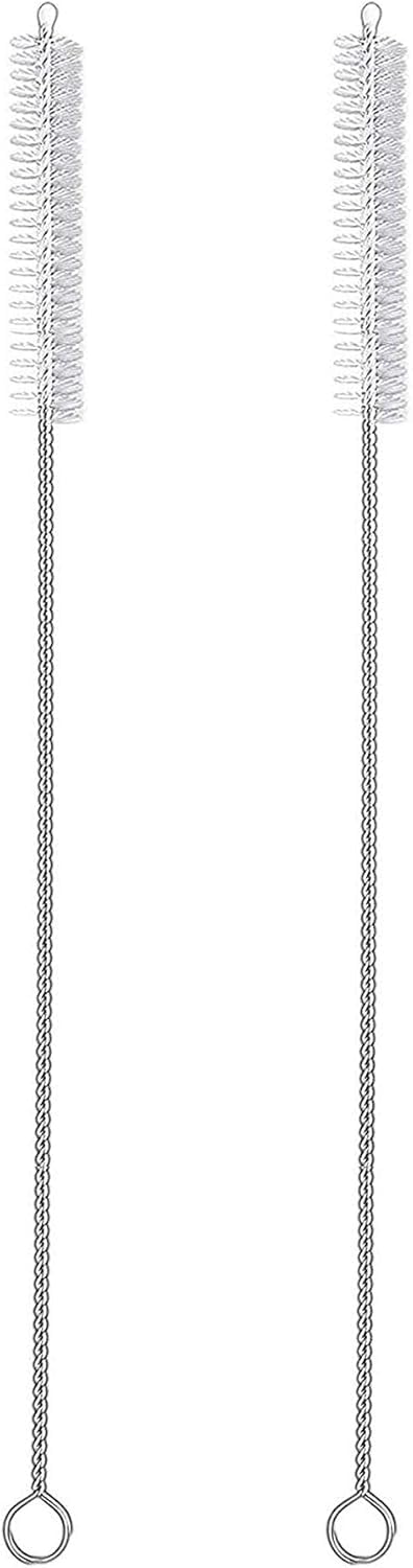 LYMI 2 Qty Drink Straw Cleaning Brush - Bristle Cleaner for Stainless Steel Drinking Straws