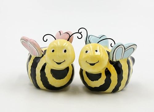 Miniatura 2 de Cosmos Gifts 21028 Bee My Valentines - Salero y pimentero, multicolor, 3 x 1 34 pulgadas x 1 78 pulgadas de alto