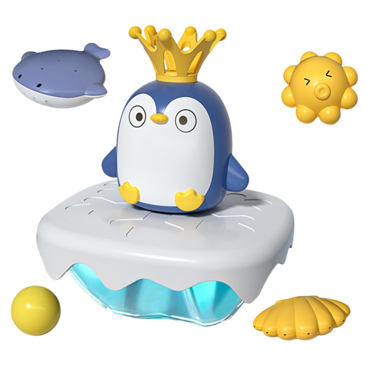 Juguete de Baño de Pingüino Eléctrico Rociado, 1 Juego Abs