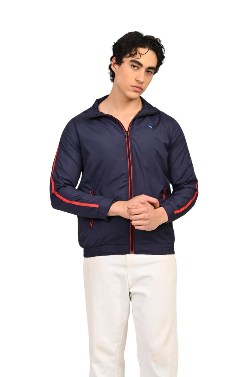 Men’s Windcheater Jacket with Hood | Lightweight Water-Resistant Windproof Casual Outdoor Jacket | Full Zip Winter Wear-picture-18