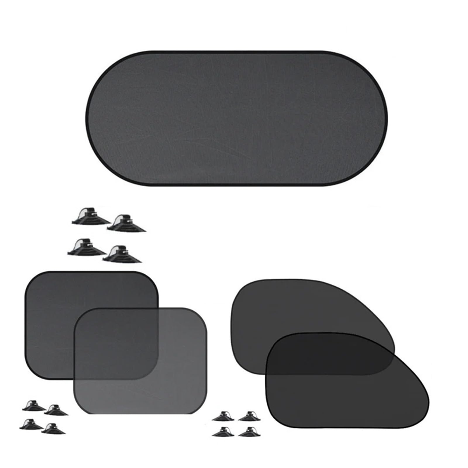 Cortinas Parasol Ventanas Laterales Coche 1-5 Parasoles Universales para Coche Plegables Reflectante
