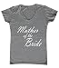 P&B Mother of the Bride Women's V-neck, L, H. Grey