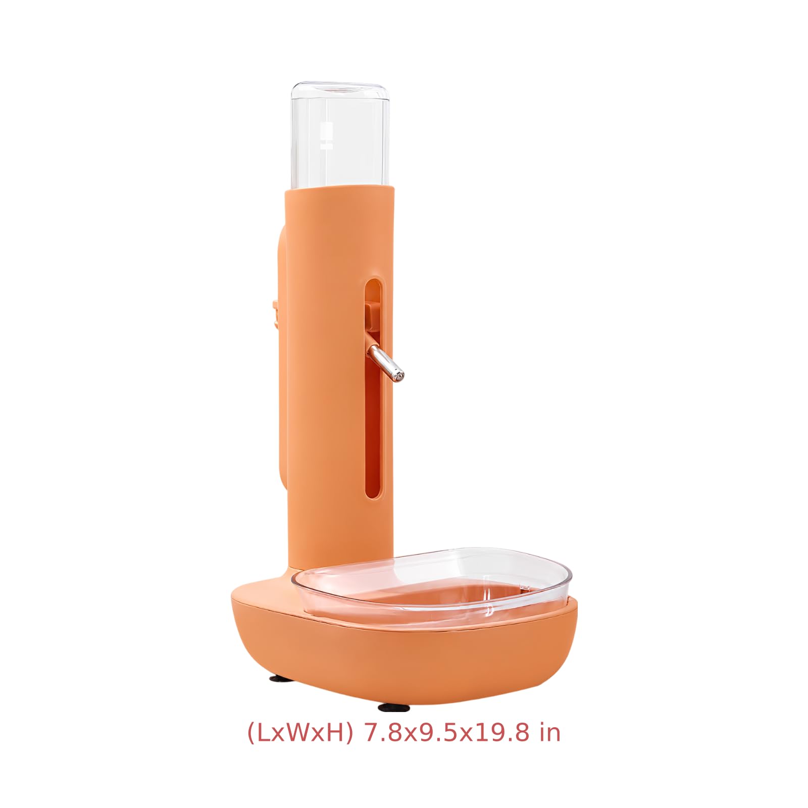 Stehender Haustier-Wasserspender, automatische Trinkflasche für Haustiere, 680 mL, höhenverstellbarer Trinkauslauf, rutschfeste Basis, Wasserspender für kleine und mittelgroße Hunde und Katzen