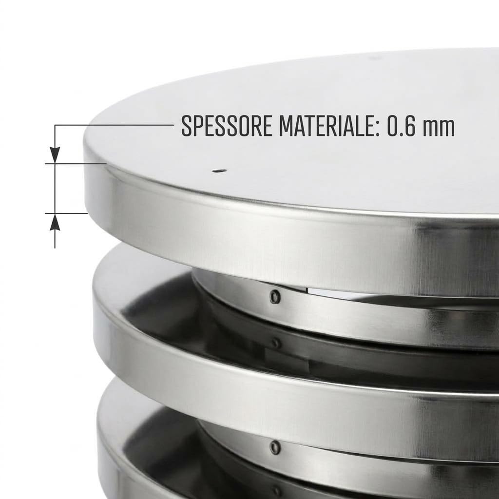 MAKA Comignolo Zara, Terminale per Canna Fumaria Camino Stufa a Legna Pellet e Gas, Cappello Antipioggia Aspirafumo (Ø 200 mm - Rame)