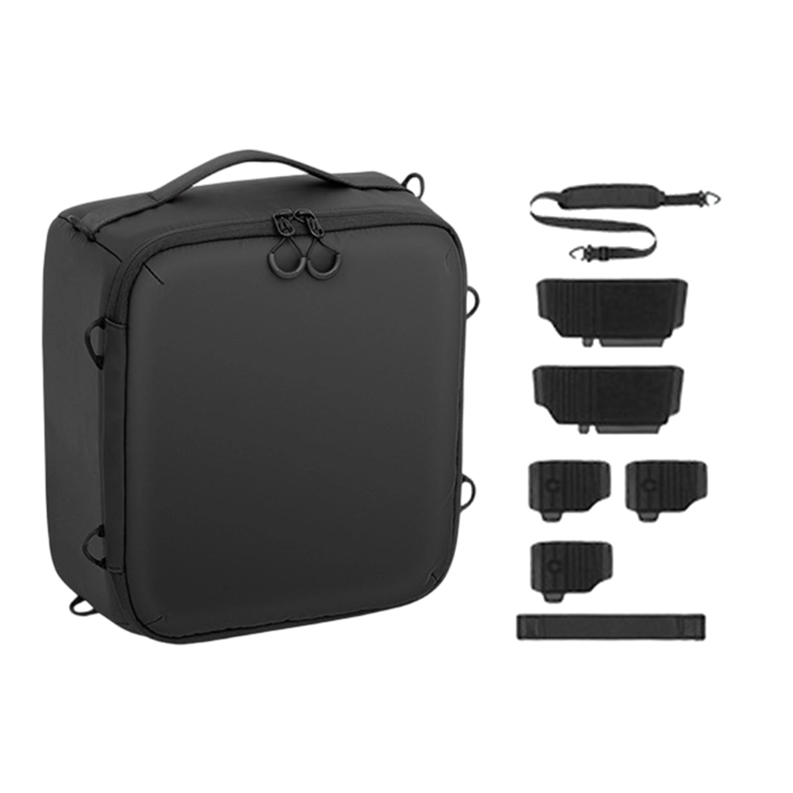 Bolsa impermeable para cámara réflex digital con compartimentos ajustables para protección de lentes, bolsillos de almacenamiento para fotógrafos